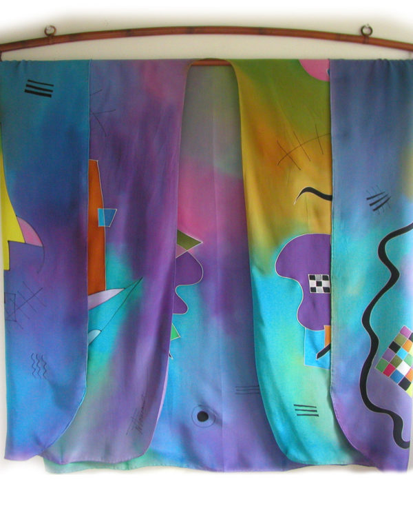 Kandinsky Cape on Bamboo Rack