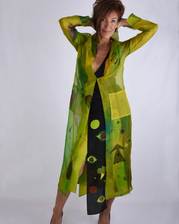 Organza Coat Green Miro​​