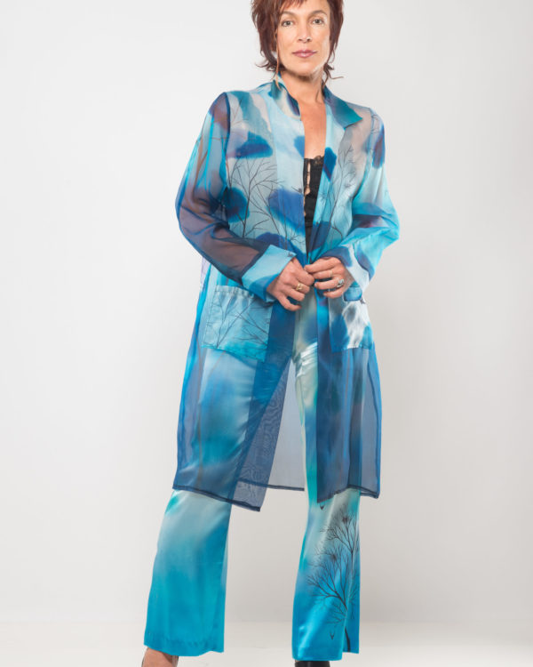 Organza coat Bird nests