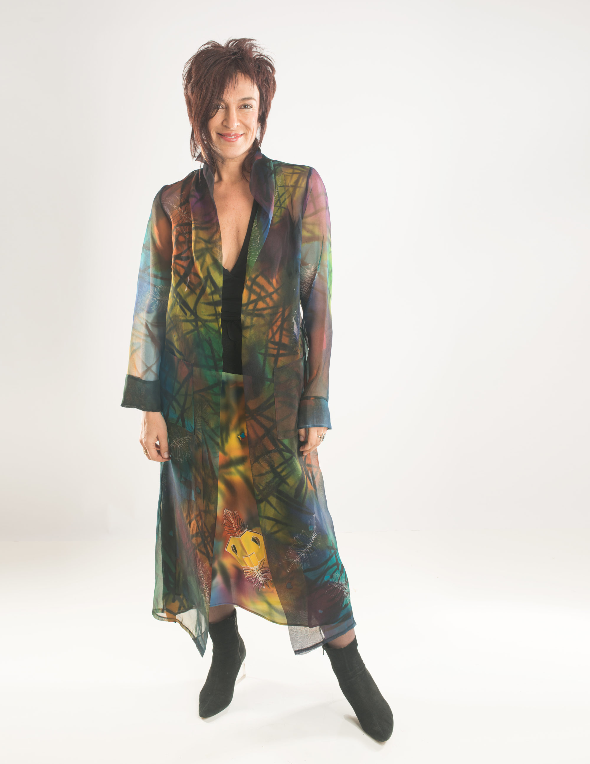 Organza coat Feathers