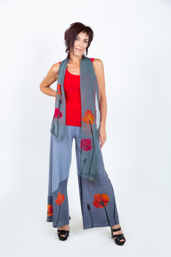 Poppies with Grey