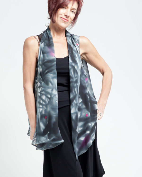 Grey Feathers Shawl