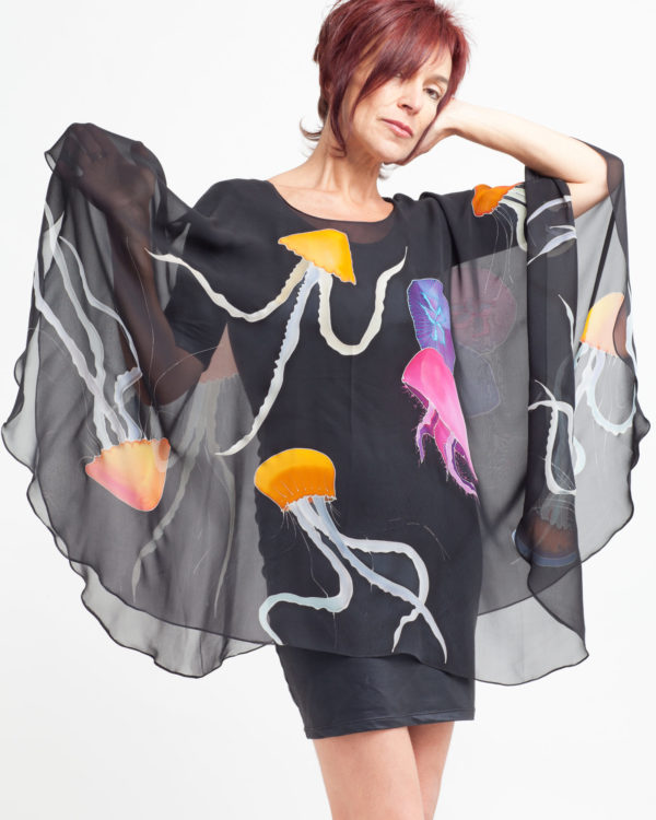 Poncho with Jelly Fish