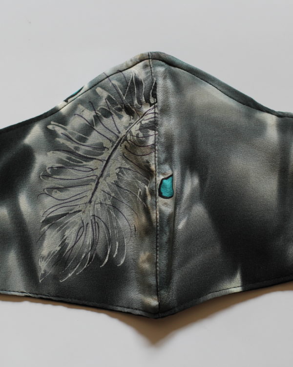 Feather on Grey