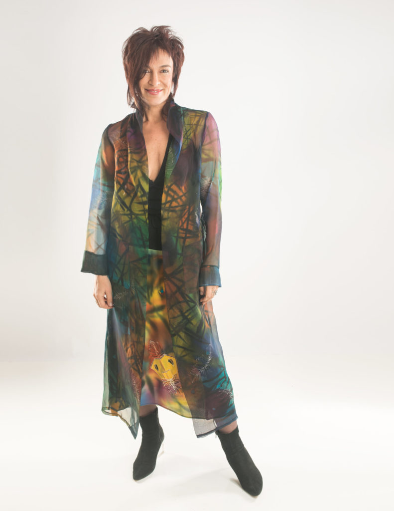 Organza coat Feathers
